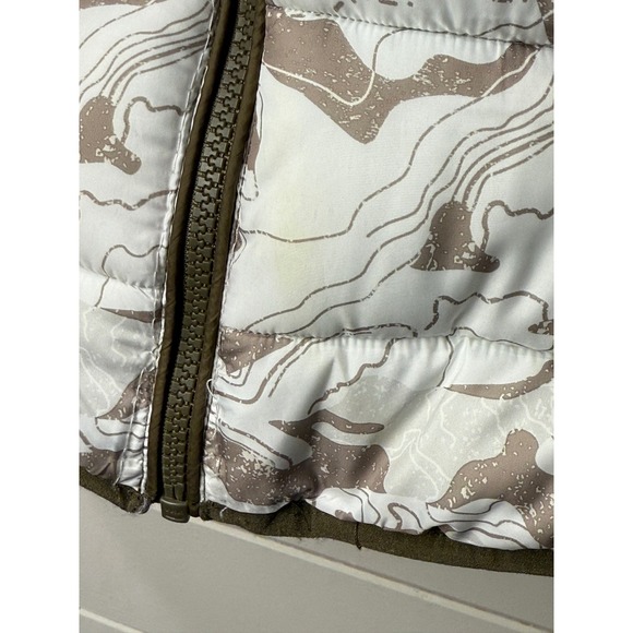 Snozu Kids Puffer Jacket Camo Print Orange Fleece Lined Hooded Winter 2T - Picture 2 of 8